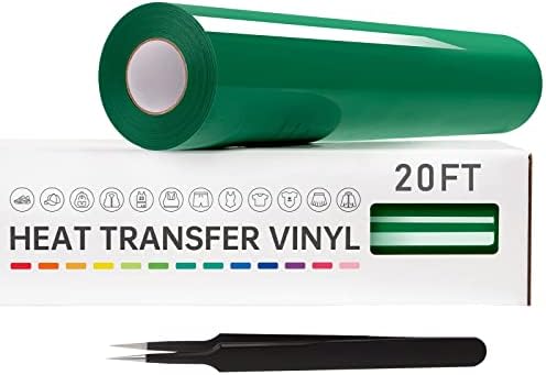 VinylRus Heat Transfer Vinyl, Green, 12" x 20ft