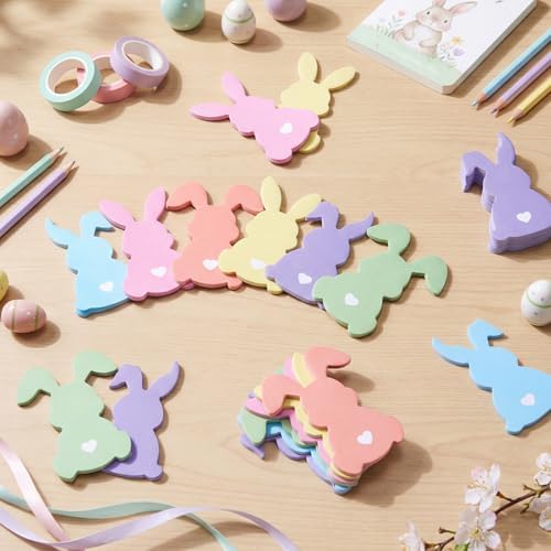 48 Pads 1440 Sheets Easter Bunny Sticky Notes Cute Note Pads Self Adhesive Memo Pad Teachers Gifts Office Supplies Decorations