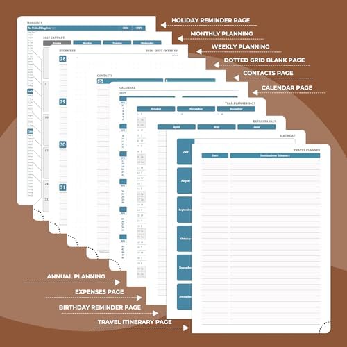 Planner 2026-2027 Daily Daily Weekly and Monthly,11.5"x8.5"