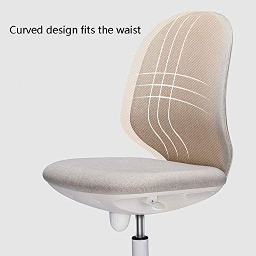 Chair Modern Minimalist Computer Chair Home Simple Ergonomic Office Chair Swivel Chair Student Learning Desk Chair Chairs (Colour: Black) (White)