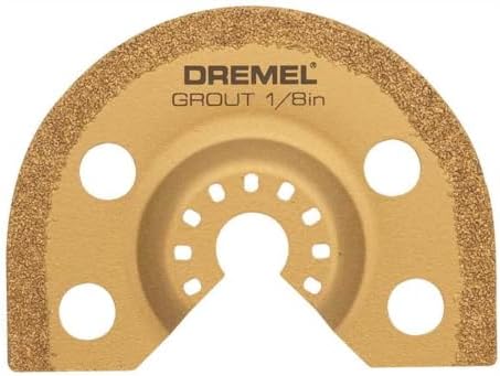 Dremel MM501-1/16-Inch Oscillating Multitool Blade for Grout Removal, Fast Cutting Carbide Accessory - Universal Quick- Fit Interface Fits Bosch, Makita, Milwaukee, and Rockwell