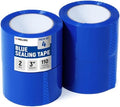 3" x 110 Yards Blue Packing Tape, 4 Rolls - 2.0 Mil Carton Sealing Tape