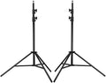 NEEWER PRO 9feet/260cm Spring Loaded Heavy Duty Photography Photo Studio Light Stands with 1/4" Screw & 5/8 Stud for Video, Portrait and Photography Lighting (2 Packs)