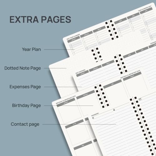 POPRUN 2027 Pocket Calendar, 4" x 6.25" Small Weekly Planner, Mini Agenda
