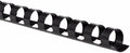 Mead CombBind Binding Spines/Spirals/Coils/Combs, 7/16", 70 Sheet Capacity, Black, 125 Pack (4000133)