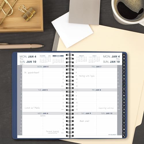 AT-A-GLANCE 2027 Appointment Book Planner, Weekly, 5" x 8", Hourly, Blue (701082027)