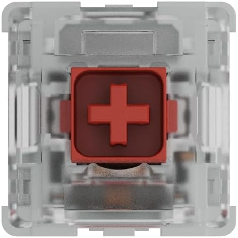 Kailh Box Red Mechanical Keyboard Switches - 120 Pack - Linear, 45g Actuation Force, Dust & Waterproof, Ideal for Smooth Typing