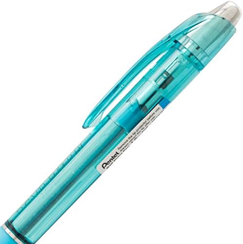 Pentel RSVP Super RT Ballpoint Pen, (1.0mm) Medium Line, Sky Blue Ink, Box of 12 (BX480-S)