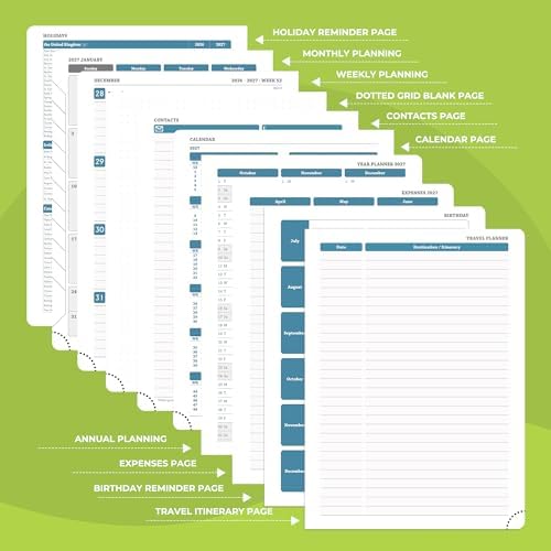 Planner 2026-2027 Daily Daily Weekly and Monthly,11.5"x8.5"