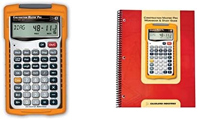 Calculated Industries 4065 Construction Master ProCalculator & 2140 Construction Master Pro Workbook and Study Guide | 4 Comprehensive Sections | Site Development | Footings, Slabs, Walls