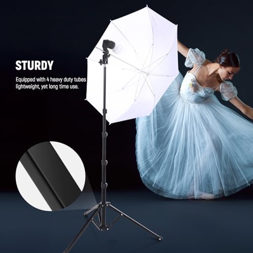 NEEWER 71" Portable Light Stand, Reverse Folding Photography Tripod, ST180R
