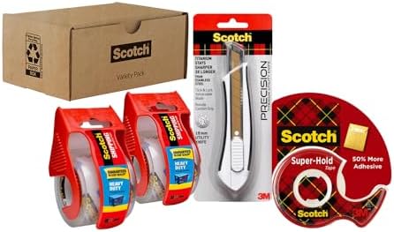 Scotch Shipping Pack, 2 Heavy Duty Packaging Tape Rolls