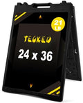 24x36 Inch Black Portable Foldable A Frame Sign Stand