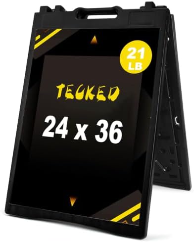 24x36 Inch Black Portable Foldable A Frame Sign Stand