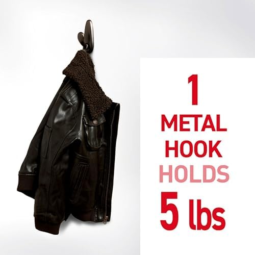 Command Forever Classic Large Metal Hooks, Damage Free Decorating, 2 Hooks