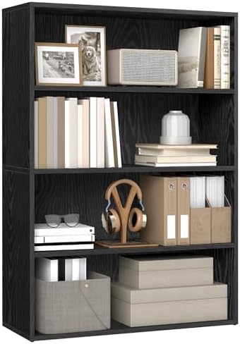 VASAGLE 4-Tier Bookshelf, Storage Organizer, 31.5 x 9.4 x 42.5 Inches