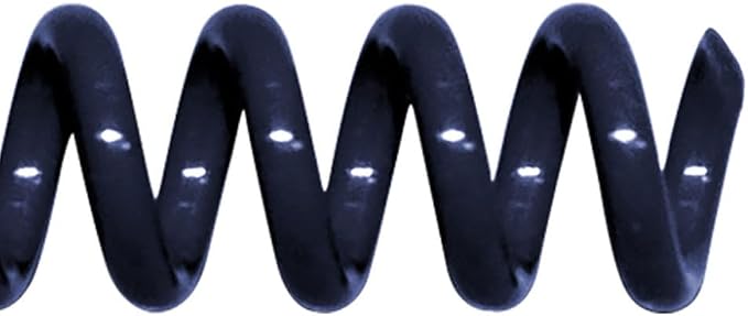 13mm (1/2 in.) Spiral Binding Coils for Reports, Presentations and Proposals | 4:1 Pitch | 12 in. Length | Navy | 105 Sheets Binding Capacity | 100 Pack