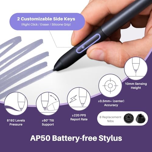 GAOMON PD1320 Drawing Tablet with Screen, Full-Laminated, 120% sRGB, 13.3"