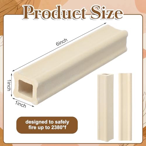 Nuanchu 4 Pack Kiln Post High Alumina Kiln Posts, 1 x 6 Inch