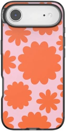 PopSockets iPhone 17 Air Phone Case with MagSafe- Floating Florals | Magnetic, Wireless Charging, Camera & Drop Protection, Hot Pink, Flower, Floral
