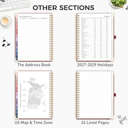 RETTACY 2027 Planner, Weekly and Monthly, Large Size (8.5" x 11")