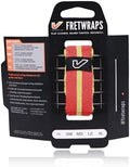 Gruv Gear Fret Wrap & Guitar Mute, Fretwrap for Acoustic, Electric & Bass | String Dampener Recording, Tapping & Practice Accessory (1 Pack, Small Red/Yellow, Fits 4 String Bass, 6 String Guitar)