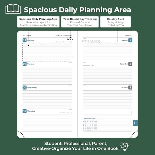Planner 2026-2027 Daily Daily Weekly and Monthly,6.5"x3.75"