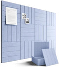 Fluxynara Felt Bulletin Board & Cork Board Alternative, Soft Periwinkle