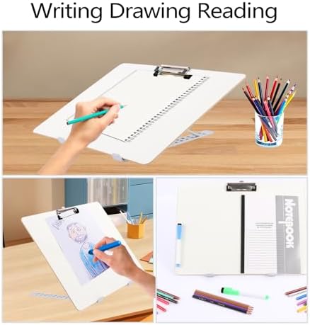 Slant Board for Writing 16x12in Adjustable Slanted Dry Erase Writing Board