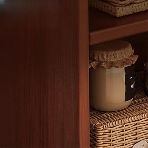Lumber Organizer Shelf 3/4 Shelves, Lateral Filing or Vertical, Closed Back Floor-Standing Bookshelf Rack Bookcase Cabinet Tiered Shelf Grid Storage Unit Natural 31" L x 8" W x 35" H