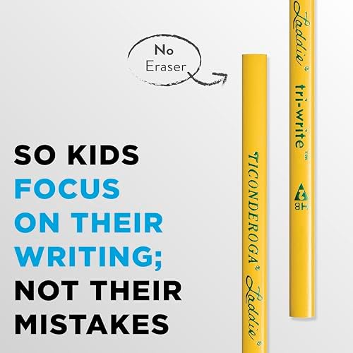 Ticonderoga PENCIL LADDIE TRI-WRITE W/O ERASER PACK OF 36