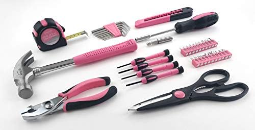 Apollo Tools 39 Piece General Household Tool Set, Pink DT9706P