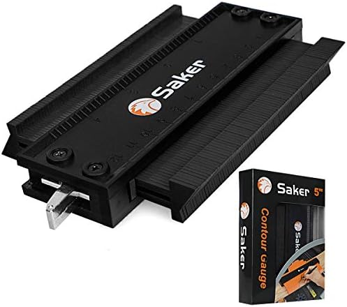 Saker Contour Gauge Profile Tool 5 Inch Black