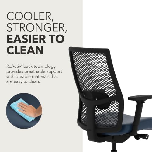 HON Ignition 2.0 ReActiv Ergonomic Office Chair, Lumbar Support, Ocean
