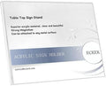 ECKEK Acrylic Sign Holder A3/A4/A5 Menu Displays L Shape Sign Stand Table Top Sign Stand (Horizontal A3 420×297mm/16.54×11.69inches)