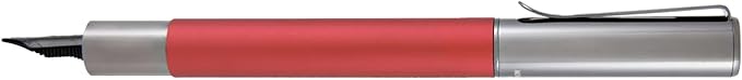 Monteverde USA Ritma Fountain Pen in Red – Extra Fine Nib, Precision JoWo Stainless Steel, Refillable Ink Cartridge/Converter – Ideal for Professionals & Artists