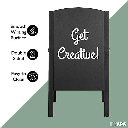 Ilyapa A Frame Chalk Board Easel Sign 20x30 in - Sandwich Signs Outdoor