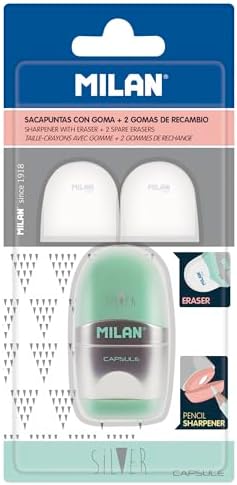 Milan BYM10356 Blister Sharpener Capsule - Silver
