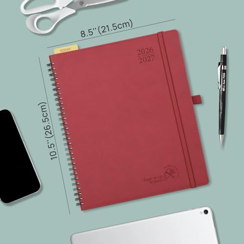 POPRUN Planner 2026-2027 (Large - 8.5'' x 10.5'') Academic Weekly Planner