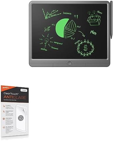 BoxWave Screen Protector Compatible with Tugau LCD Writing Tablet (15 in) - ClearTouch Anti-Glare (2-Pack), Anti-Fingerprint Matte Film Skin