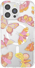 PopSockets iPhone 14 Pro Max Phone Case w/MagSafe- Sunset Mariposa | Magnetic, Wireless Charging, Camera & Drop Protection, Butterfly, Moth, Luna, Western, Boho, Aesthetic