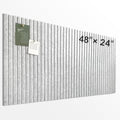 Large Felt Bulletin Board 48" x 24", Light Gray