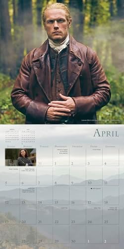Outlander 2026 Wall Calendar, 12-Month Timeless Romance Calendar, 12" x 12", Monthly Calendar 2026 Planner with Large Grids for Office or Home