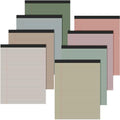 8.5'' x 11'' Colored Legal Pad Writing Wide Ruled, Vivid Colors, 8 Pcs