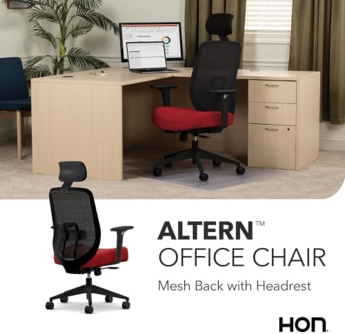 HON Altern Ergonomic Office Chair, Office Desk Computer Chair, Ruby