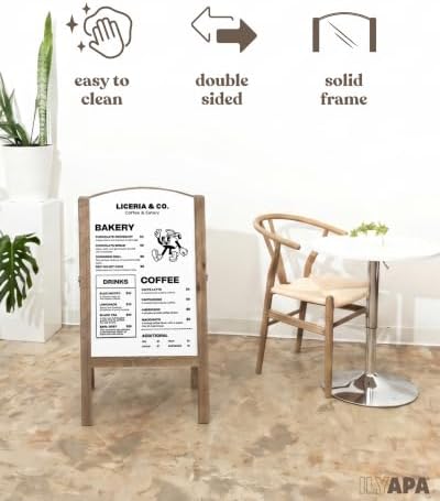 Ilyapa A Frame Whiteboard Easel Sign 18x31.5 in - Sandwich Signs Outdoor