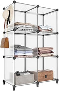 HOMIDEC 6-Cube Storage Organizer, Closet Organizer Storage Shelf Bookcase Bookshelf with Metal Hammer, Storage Cubes Organizer Cabinet for Kids, Closet, Bedroom, Bathroom, (11.8x11.8x11.8 inch)