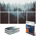 BUBOS 8 Pcs Art Acoustic Wall Panel,47.2”x31.4”Self Adhesive for Home Decor