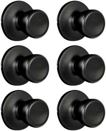 Design House Terrace Dummy Door Knob, Matte Black