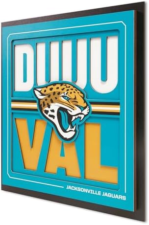 YouTheFan NFL Jacksonville Jaguars Slogan Series 3D Wall Art